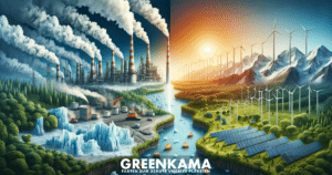 Klimawandel und Energieverbrauch: Zusammenhänge zwischen Energieerzeugung und -verbrauch und Klima - Mimikama Dall-E