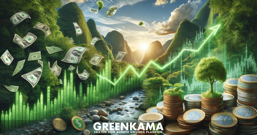 Klimafreundlich investieren und sparen: Ein Leitfaden für grüne Geldanlagen - Mimikama Dall-E